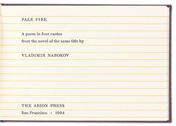 Nabokov, Vladimir (1899-1977) Pale Fire, limited edition.